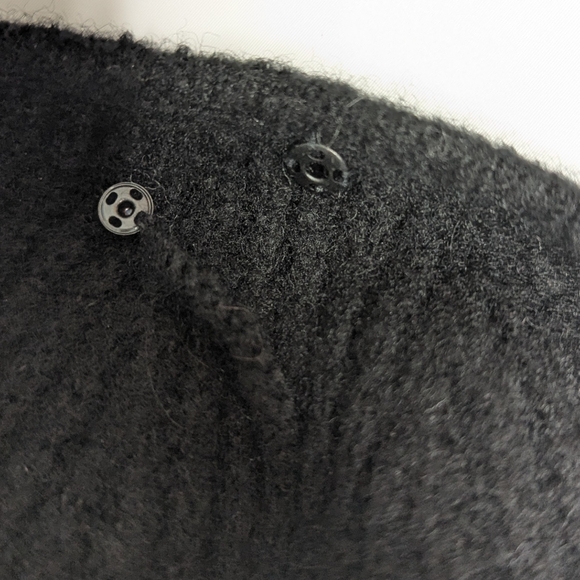 NWT Banana Republic wool blend sweater wide ribbed deep vneck size sm - Picture 10 of 15